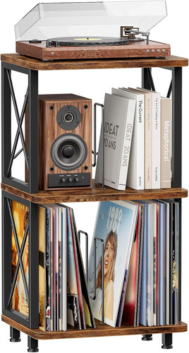 Record player stand with vinyl - stand,