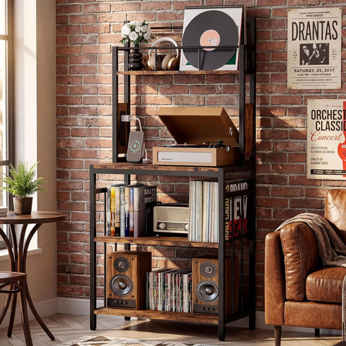 Record player stand tier - stand,, 2-tier