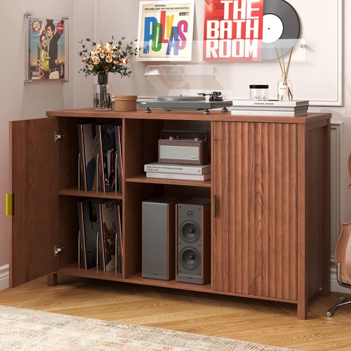 Fluted vinyl record player - fluted,