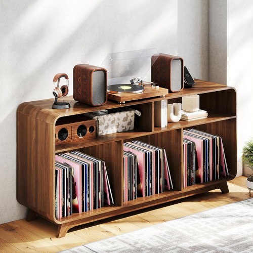 Record player stand with vinyl - stand,